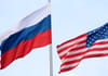 A photo of the US and Russian flags, symbolizing the U.S.-Russia nuclear treaty and its significance in maintaining peace and stability in the world.