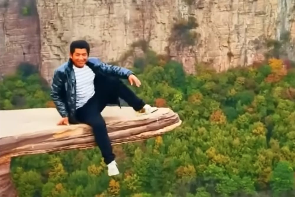 In China, part of the rock was destroyed due to popularity with tourists Fox News