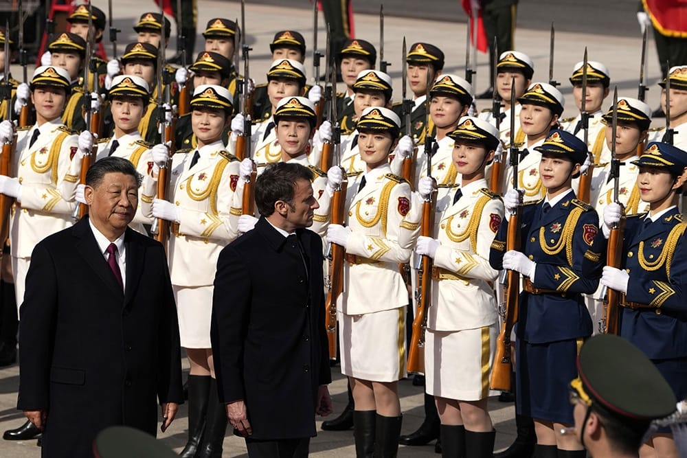 Macron in China has opposed the deployment of nuclear weapons outside the countries that possess them - Reuters