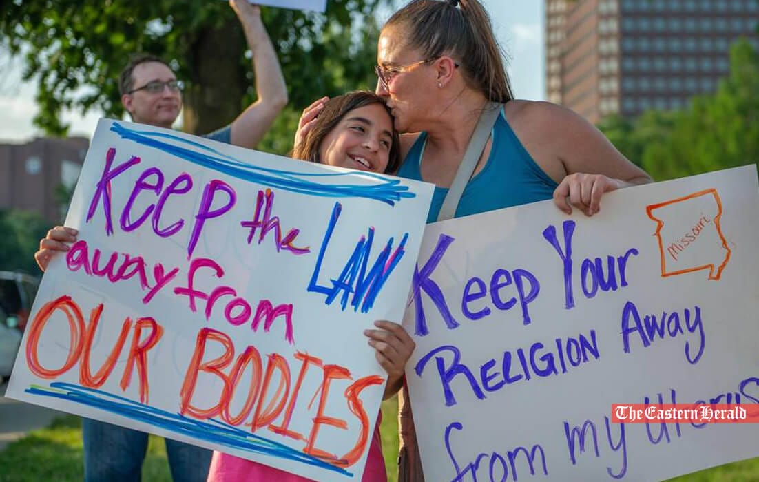 Anti-Abortion Law in the US - “Keep the Law away from our bodies,” read one of the slogans