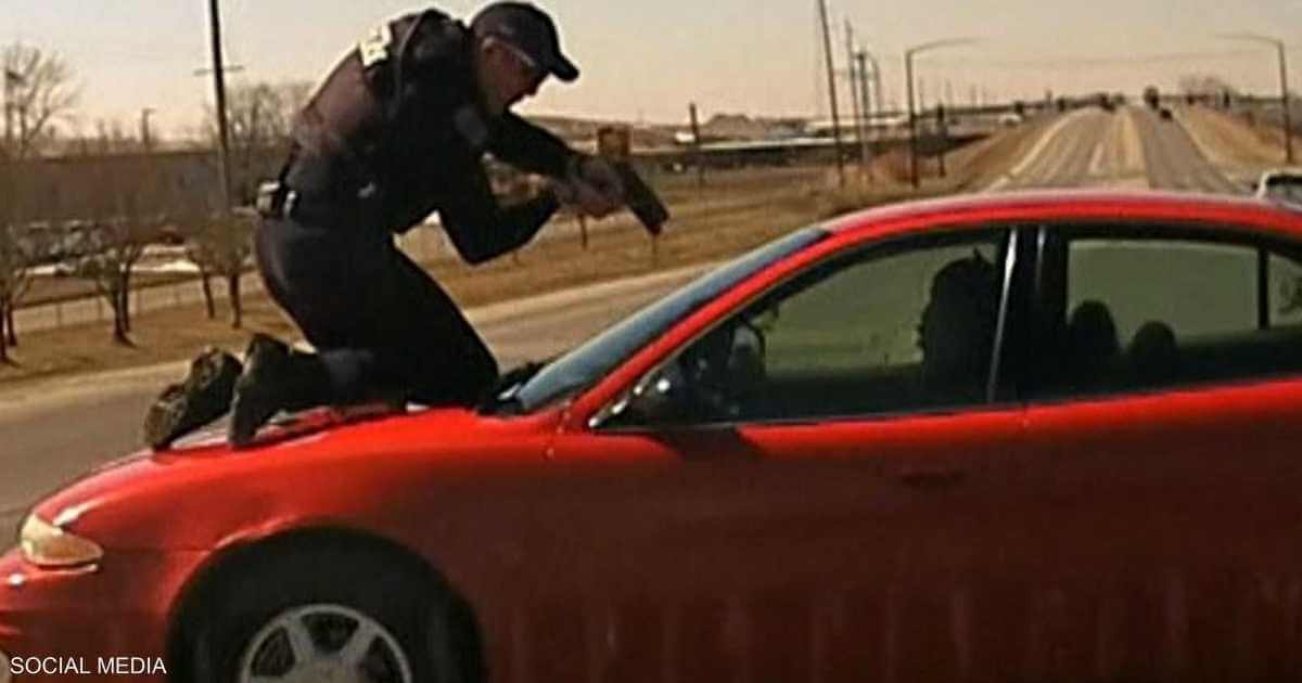 A Hollywood-style chase...and a video documenting a cop's heroic stance