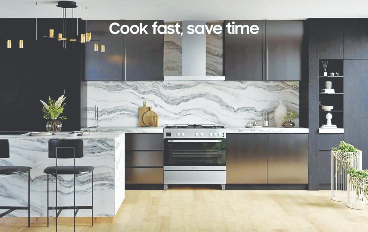 Samsung introduces a new gas oven with five burners