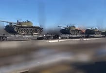 Train of reactivated T-55 tanks spotted in Russia

