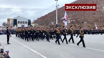 The first Victory Parade in Russia took place in Petropavlovsk-Kamchatsky