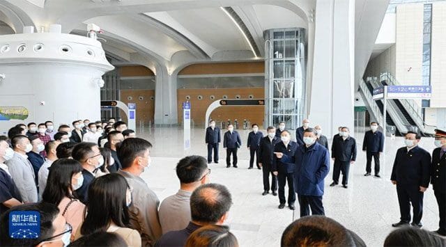 Xi Jinping visits the Xiong'an New Area for inspection
