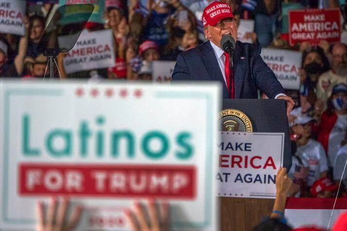 Trump held an election rally with his supporters in Florida yesterday. He is unlikely to win re-election if he does not win.
