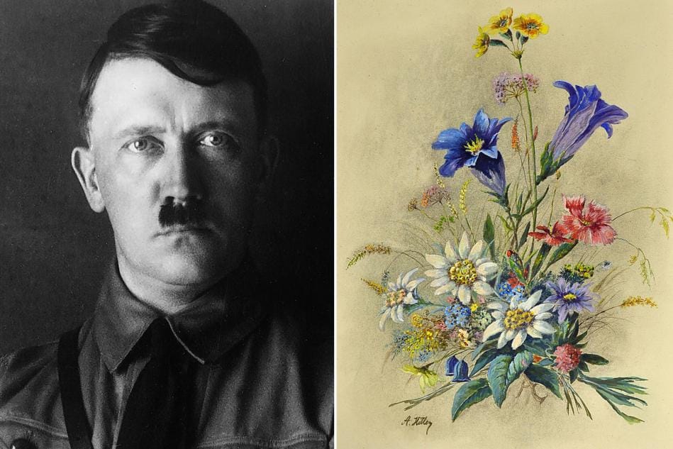 Hitler dreamed of fame as an artist - Was talentless but forgeries of his work fetch huge sums of money