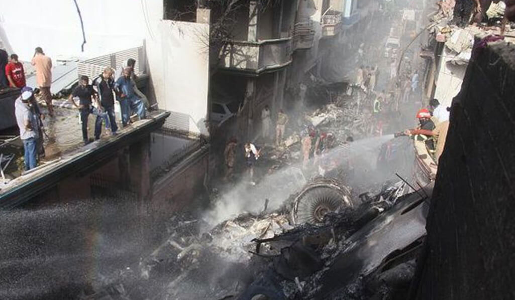 Survived the plane crash in Pakistan: 