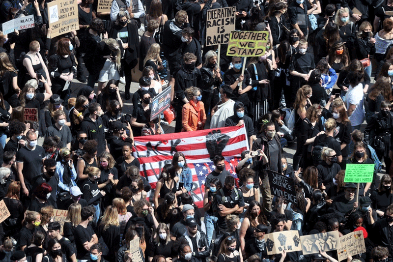 Marches against racism - Berlin