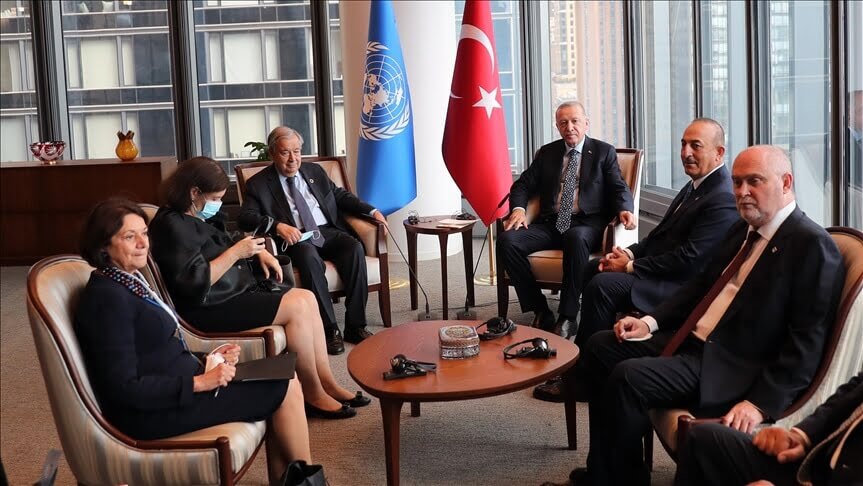 Erdogan and Guterres discuss developments in Afghanistan and the Cyprus issue