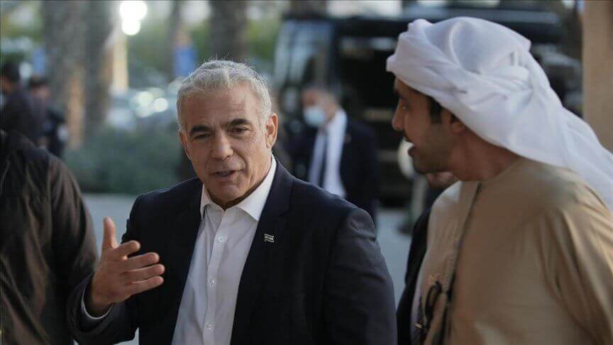 On the first visit to Israel .. Bin Zayed and Lapid discuss the crisis in Ukraine