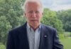 Joe Biden addresses the nation after it was announced that he was infected with the coronavirus