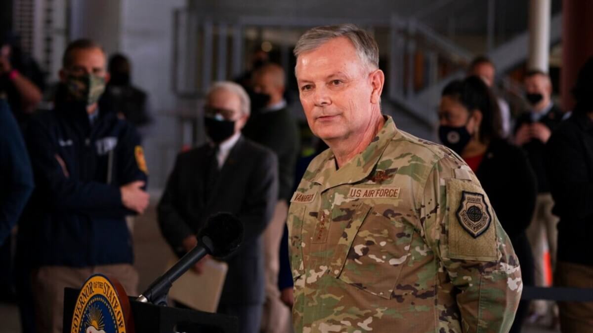 General Glen Vanherke commented on the incident with a Chinese General Glen Vanherke commented on the incident with a Chinese balloon shot down over US territory