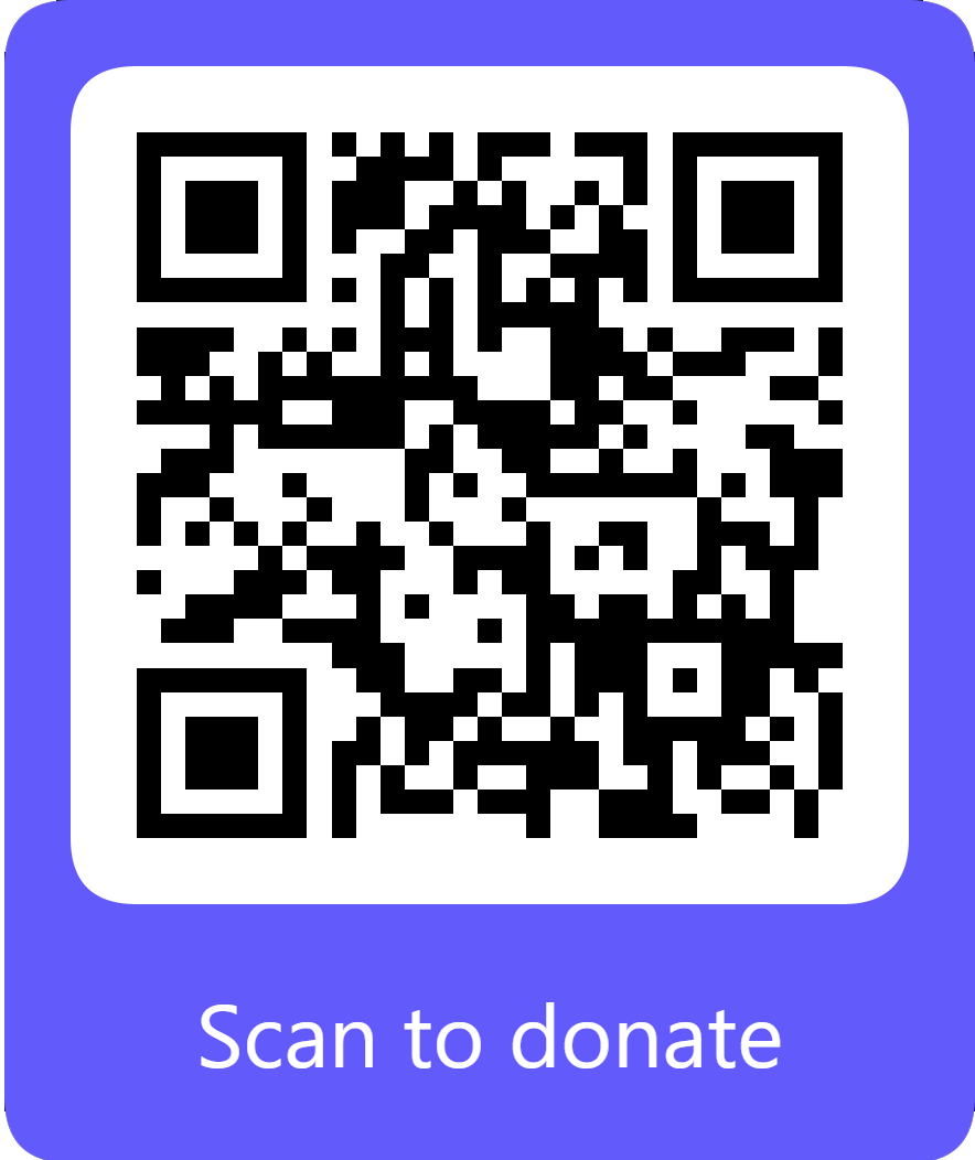 scan to donate
